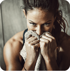 anxious athlete female image